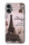 S2211 パリエッフェル塔ポストカード Paris Postcard Eiffel Tower iPhone 16 plus バックケース、フリップケース・カバー