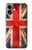 S2303 英国ヴィンテージ国旗 British UK Vintage Flag iPhone 16 plus バックケース、フリップケース・カバー
