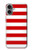 S2364 赤と白のストライプ Red and White Striped iPhone 16 plus バックケース、フリップケース・カバー