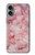 S2843 ピンクマーブル Pink Marble Texture iPhone 16 plus バックケース、フリップケース・カバー