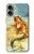 S3184 リトルマーメイドの絵画 Little Mermaid Painting iPhone 16 plus バックケース、フリップケース・カバー