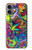 S3255 カラフルパターン Colorful Art Pattern iPhone 16 plus バックケース、フリップケース・カバー