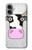 S3257 牛の漫画 Cow Cartoon iPhone 16 plus バックケース、フリップケース・カバー