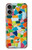 S3391 モザイクアートグラフィック Abstract Art Mosaic Tiles Graphic iPhone 16 plus バックケース、フリップケース・カバー