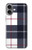 S3452 チェック柄 Plaid Fabric Pattern iPhone 16 plus バックケース、フリップケース・カバー