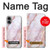 S3482 ピンクの大理石のグラフィックプリント Soft Pink Marble Graphic Print iPhone 16 plus バックケース、フリップケース・カバー