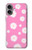 S3500 ピンクの花柄 Pink Floral Pattern iPhone 16 plus バックケース、フリップケース・カバー