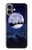 S3508 クリスマスサンタ Xmas Santa Moon iPhone 16 plus バックケース、フリップケース・カバー