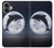 S3510 ドルフィン Dolphin Moon Night iPhone 16 plus バックケース、フリップケース・カバー
