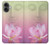 S3511 蓮の花の仏教 Lotus flower Buddhism iPhone 16 plus バックケース、フリップケース・カバー