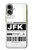 S3664 航空会社の旅行手荷物ラベル Airline Travel Luggage Label iPhone 16 plus バックケース、フリップケース・カバー