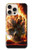 S0863 地獄火スカル Hell Fire Skull iPhone 16 pro max バックケース、フリップケース・カバー