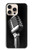 S1672 レトロ マイク ジャズ音楽 Retro Microphone Jazz Music iPhone 16 pro max バックケース、フリップケース・カバー