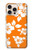 S2245 ハワイのハイビスカスオレンジ柄 Hawaiian Hibiscus Orange Pattern iPhone 16 pro max バックケース、フリップケース・カバー