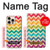 S2362 カラフルなシェブロンジグザグパターン Rainbow Colorful Shavron Zig Zag Pattern iPhone 16 pro max バックケース、フリップケース・カバー