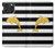 S2882 黒と白のストライプ ゴールドドルフィン Black and White Striped Gold Dolphin iPhone 16 pro max バックケース、フリップケース・カバー