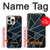 S3479 ネイビーブルーグラフィックアート Navy Blue Graphic Art iPhone 16 pro max バックケース、フリップケース・カバー