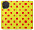 S3526 赤い水玉 Red Spot Polka Dot iPhone 16 pro max バックケース、フリップケース・カバー