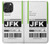 S3664 航空会社の旅行手荷物ラベル Airline Travel Luggage Label iPhone 16 pro max バックケース、フリップケース・カバー