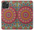 S3694 ヒッピーアートパターン Hippie Art Pattern iPhone 16 pro max バックケース、フリップケース・カバー