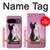 S1832 猫を愛します Love Cat Google Pixel 9 バックケース、フリップケース・カバー