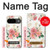 S1859 ローズ柄 Rose Pattern Google Pixel 9 バックケース、フリップケース・カバー