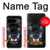 S2823 ブラックウルフ Black Wolf Blue Eyes Face Google Pixel 9 バックケース、フリップケース・カバー