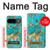 S2906 アクアターコイズ宝石グラフィックプリント Aqua Turquoise Stone Google Pixel 9 バックケース、フリップケース・カバー