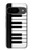 S3078 黒と白のピアノキーボード Black and White Piano Keyboard Google Pixel 9 バックケース、フリップケース・カバー