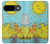 S3435 タロットカード月 Tarot Card Moon Google Pixel 9 バックケース、フリップケース・カバー