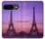 S3447 エッフェルパリの夕日 Eiffel Paris Sunset Google Pixel 9 バックケース、フリップケース・カバー
