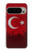 S2991 七面鳥サッカー Turkey Football Soccer Flag Google Pixel 9 Pro バックケース、フリップケース・カバー