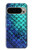 S3047 緑人魚のスケール Green Mermaid Fish Scale Google Pixel 9 Pro バックケース、フリップケース・カバー