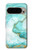 S3399 緑の大理石のグラフィックプリント Green Marble Graphic Print Google Pixel 9 Pro バックケース、フリップケース・カバー