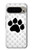 S2355 動物ポウあしあと Paw Foot Print Google Pixel 9 Pro XL バックケース、フリップケース・カバー