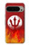 S2803 火災レッドデビル槍シンボル Fire Red Devil Spear Symbol Google Pixel 9 Pro XL バックケース、フリップケース・カバー
