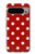 S2951 赤の水玉 Red Polka Dots Google Pixel 9 Pro XL バックケース、フリップケース・カバー