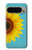 S3039 ひまわり Vintage Sunflower Blue Google Pixel 9 Pro XL バックケース、フリップケース・カバー