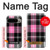 S3091 ピンクの模様のパターン Pink Plaid Pattern Google Pixel 9 Pro XL バックケース、フリップケース・カバー