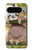 S3138 かわいいナマケモノ  Cute Baby Sloth Paint Google Pixel 9 Pro XL バックケース、フリップケース・カバー