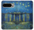 S3336 ヴァン・ゴッホローソンの星空 Van Gogh Starry Night Over the Rhone Google Pixel 9 Pro XL バックケース、フリップケース・カバー