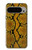 S3365 黄パイソンの皮膚 グラフィックプリント Yellow Python Skin Graphic Print Google Pixel 9 Pro XL バックケース、フリップケース・カバー