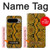 S3365 黄パイソンの皮膚 グラフィックプリント Yellow Python Skin Graphic Print Google Pixel 9 Pro XL バックケース、フリップケース・カバー