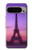 S3447 エッフェルパリの夕日 Eiffel Paris Sunset Google Pixel 9 Pro XL バックケース、フリップケース・カバー