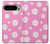 S3500 ピンクの花柄 Pink Floral Pattern Google Pixel 9 Pro XL バックケース、フリップケース・カバー