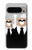 S3557 黒いスーツのクマ Bear in Black Suit Google Pixel 9 Pro XL バックケース、フリップケース・カバー