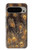 S3691 ゴールドピーコックフェザー Gold Peacock Feather Google Pixel 9 Pro XL バックケース、フリップケース・カバー