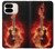 S0415 火ギター Fire Guitar Burn Google Pixel 9 Pro Fold バックケース、フリップケース・カバー