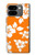 S2245 ハワイのハイビスカスオレンジ柄 Hawaiian Hibiscus Orange Pattern Google Pixel 9 Pro Fold バックケース、フリップケース・カバー