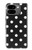 S2299 黒い水玉 Black Polka Dots Google Pixel 9 Pro Fold バックケース、フリップケース・カバー